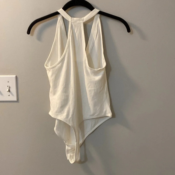 NWOT Free People Speed Dial Bodysuit Size M Ivory / offwhite / cream - Picture 6 of 6